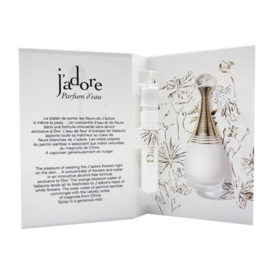 Dior J'adore Parfum d'eau Spray 1.2ml x 3 | eBay