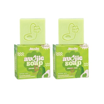2 Bars AVOJIE Soap Avocado & Kojic, 80g Each