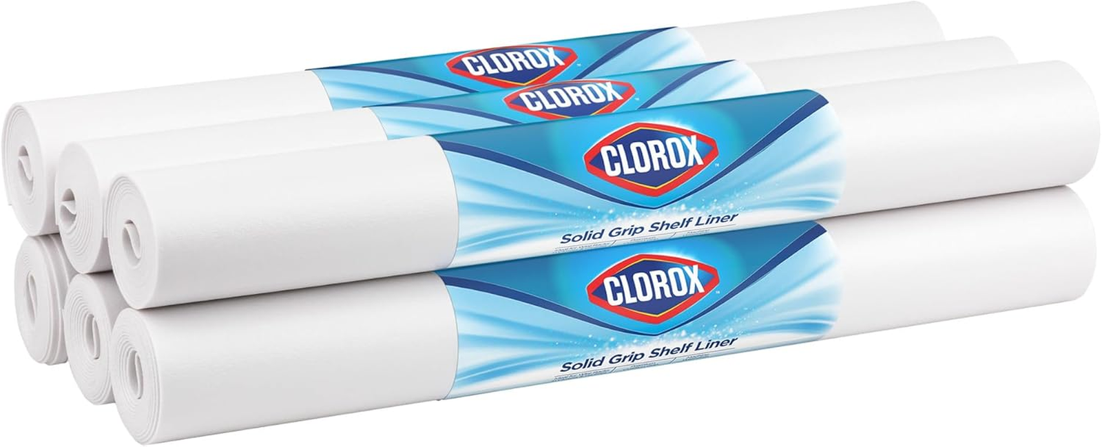 Easyliner with Clorox Solid Grip Shelf Liner - Easy to Cut & Install for Closet,