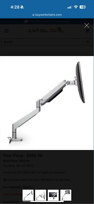 Innovative Envoy 1 VESA mount monitor arm (White)