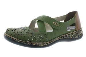 ladies green sandals