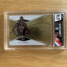 2019-20 kevin garnett panini opulence gold medal autograph