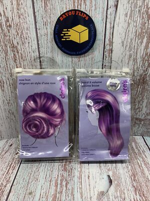 Claire's Rose Bun Includes 1 Brown Bun Tool, 10Bobby Pins PLUS Volume Boost NIP