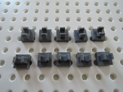 Lego 10 x Fliese Platte 1x1 Clip oben 2555 / 15712 1x1 neu dunkelgrau