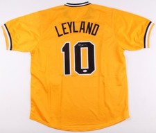 JIM LEYLAND AUTOGRAPHED CUSTOM JERSEY (PITTSBURGH PIRATES) - JSA COA!