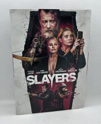 SLAYERS (DVD 2022) Thomas Jane Malin Akerman HORROR - COMEDY w/ Slipcover *NEW*