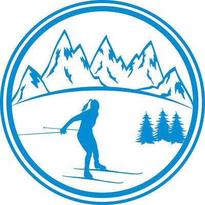Autoaufkleber Skilanglauf  012 Ski-Langlauf Cross-Country-Ski Aufkleber