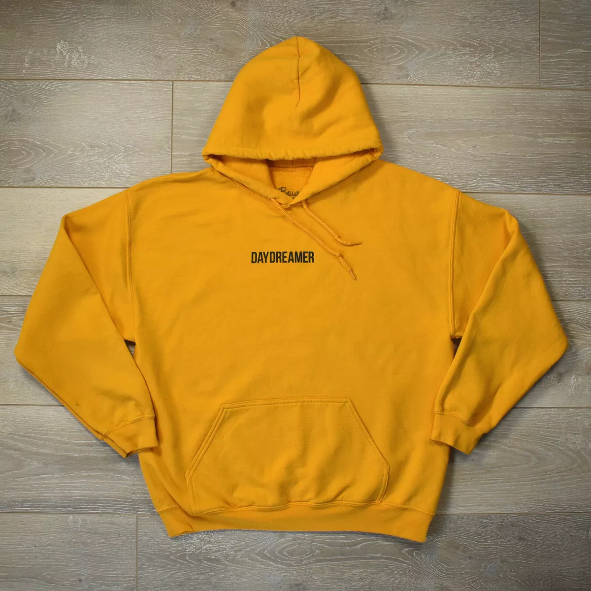 Bowery Daydreamer Hoodie - Large Yellow Sweatshirt Sweater Pull-Over Artist  | eBay