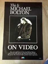 This is Michael Bolton  1993  Video Shop ORIGINAL POSTER DVD VHS 76 X 50.7cm