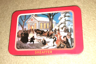 VINTAGE SHAEFFER HOLIDAY PRINT COLLECTION - WINTER EVENING - PRINT HISTERY