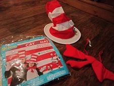 Adult Dr. Suess Cat in the Hat Costume Accessory Kit bow tie read across America