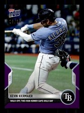 2022 Topps Now Purple Parallel #86 Kevin Kiermaier Rays 13/25