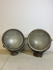 Vintage Industrial Spotlights Pair Metal Flood Lights Workshop Stage Lamps Retro