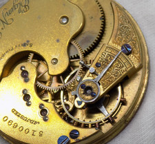 1894 Elgin National Watch Co. Grade 3 Model 3 16S 15J Pocket Watch Movement