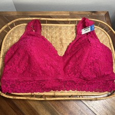 Pink lace convertible Bralette sz X X XL, 3XG no boundaries, new Tags Adjustable