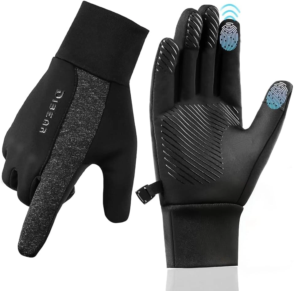Winter Gloves Women Men Ski Snow Gloves Liner Thermal Warm Fleece Touch Screen
