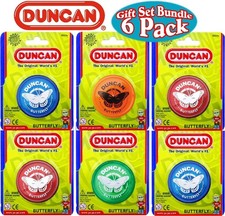 Duncan Yo-Yo Butterfly Gift Set Bundle - 6 Pack Assorted Colors 