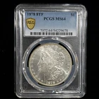1878 8TF Morgan Silver Dollar PCGS MS64 – Early Issue Gold Shield $1