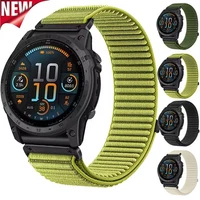 for Garmin Fenix 8 7 7X 6 6X Pro 5 5X Quickfit Band Nylon Loop Strap Replacement