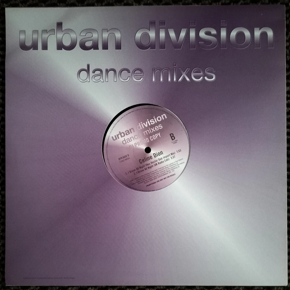 Celine Dion-I Drove All Night (Hex Hector) 12" vinyl 33rpm DJ promo unplayed - Image 2 of 4
