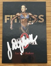 JACLYN BAKER SIGNED OLYMPIA CARD FITNESS 2021 JOE WEIDER WEEKEND RACC TRUSTED B