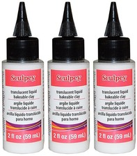 Sculpey Translucent Liquid Bakeable Clay 2 Fluid Ounces (Pack of 3)