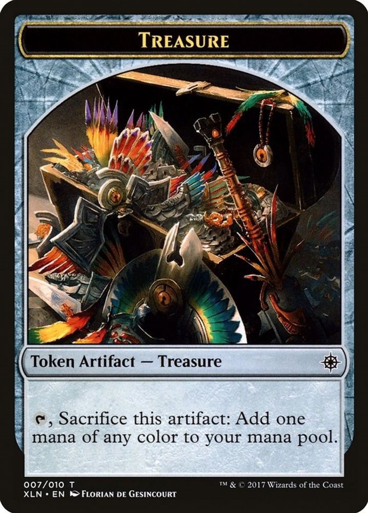 2017 Magic: The Gathering: Ixalan - Treasure Token 007 (#7, T, Lightly Played)