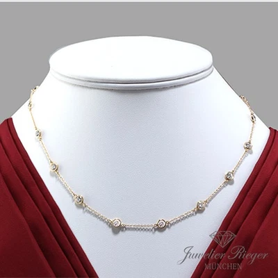 Tiffany & Co. Collier Elsa Peretti Diamonds by the Yard 15 Diamanten: ca. 3 ct. - Bild 1 von 4