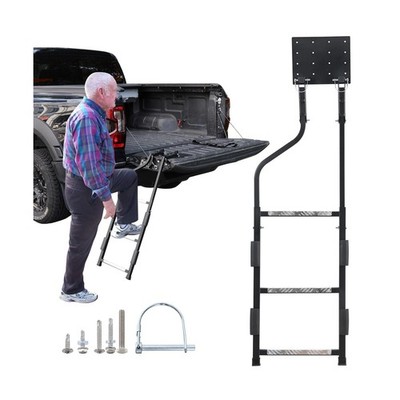 Tailgate Ladder, Heavy Duty Pickup Trucks Tailgate Steps, Elder-Friendly Truc...