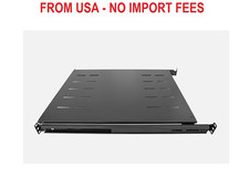 Raising Electronics 19" 1U 4 Post Sliding Fixed Rack Server Shelf