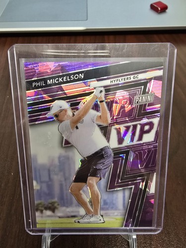 2025 Panini The National VIP Gold Pack - Phil Mickelson Purple Cracked Ice /50