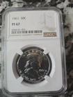 1961 Franklin Half Dollar Proof NGC PF67 90% Silver Proof 50c.
