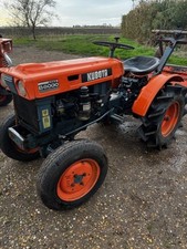 Kubota B6000 compact tractor with rotavator. No VAT to add,