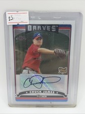 Chuck James 2006 Chrome Rookie Auto Card #333. rookie card picture