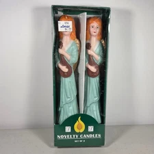 Vintage Twilight Musical Angels 10" Candles Set Made by Atico 1999 NEW in Box