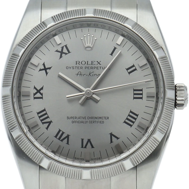 ROLEX Air King Watch 114210(Z) Stainless Steel mensWatch Silver USED