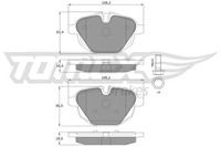 Tomex Brakes BremsbelÄGe Bremsbelagsatz Hinten BMW 5ER F10 F11 G30 F90 G31 X3