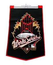 1991 MINNESOTA TWINS WORLD SERIES CHAMPIONS DYNASTY BANNER BEAUTIFUL RARE