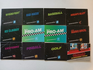 LOTTO LIBRETTI ISTRUZIONI GIOCO NES NINTENDO ORIGINALI NO GIOCHI SOLO MANUALE