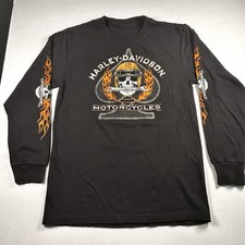 Las Vegas Harley-Davidson Black T-Shirt Size SM(?) - READ Skull Ace Of Spades