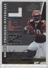 2007 Playoff Absolute Memorabilia Die-Cut NFL Signatures Kenny Irons Auto 0q3