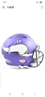 Justin Jefferson Autographed Vikings Authentic Helmet - Beckett COA