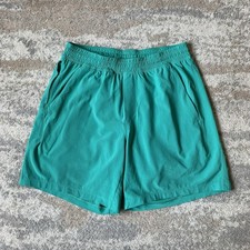 Lululemon Mens Pace Breaker Compression Lined Running Shorts 7” Green Medium