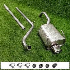 Scarico Completo per FIAT 500 500C 1.2 al 04.2012 con Tubo CROMO Marmitta