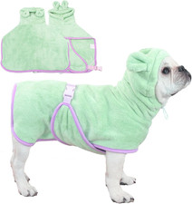 Pet Bathrobe for Dog Cat Absorbently Quick Drying Coat Cute Dogs Bath Towel Hood
