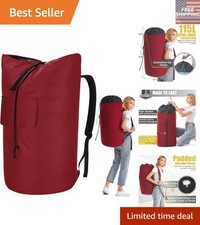 Sturdy 115L Extra Large Laundry Bag Backpack - Perfect for Apartments & Camping 0.01 per gallon