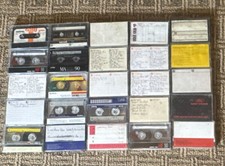 Lot of 20 Mixed Music Cassette Tapes Various Artists Multicolor Albums