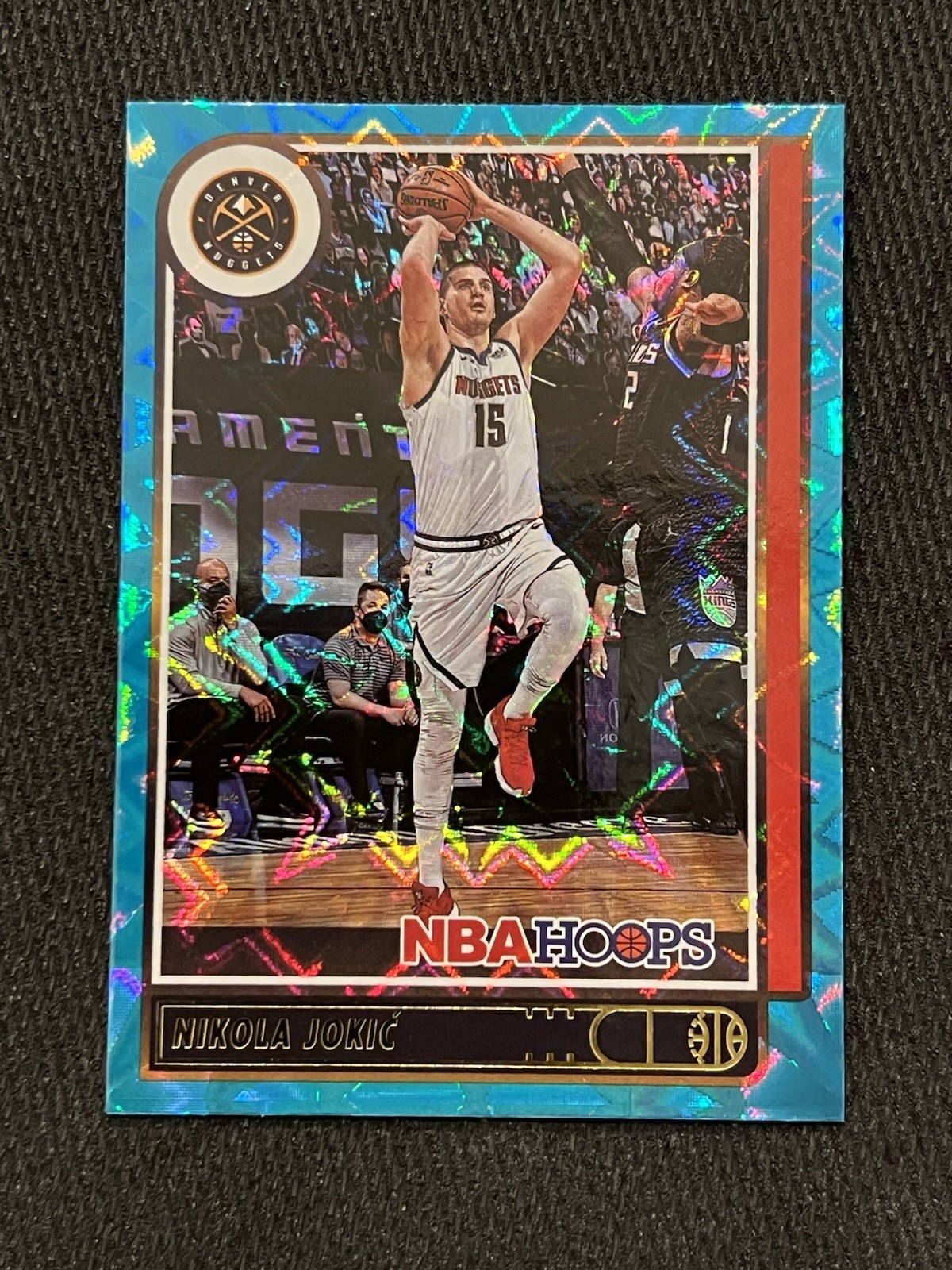 NIKOLA JOKIC 2021-22 Panini NBA Hoops TEAL EXPLOSION SP HOLO DENVER NUGGETS #11