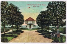 Pennsylvania Postcard Erie Anthony Wayne Block House 1913 Hauck & Sons