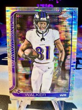 2025 Devontez Walker Topps Chrome Pulsar Refractor #26 Baltimore Ravens